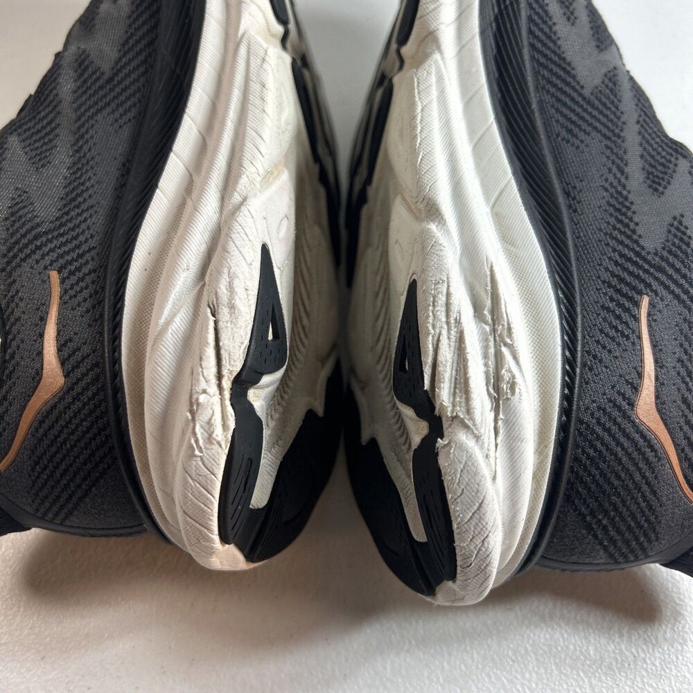 Hoka One One Women’s Shoes Size 7 D Clifton 9 Black Rose Running Sneakers - Picture 12 of 12